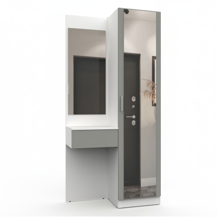 Набор мебели для прихожей "Марсель-104" МР 01-104 В2160 Ш1000 Г420 (ЛДСП Шиншилла серая) Набор мебели для прихожей "Марсель-104" МР 01-104 В2160 Ш1000 Г420 (ЛДСП Шиншилла серая)